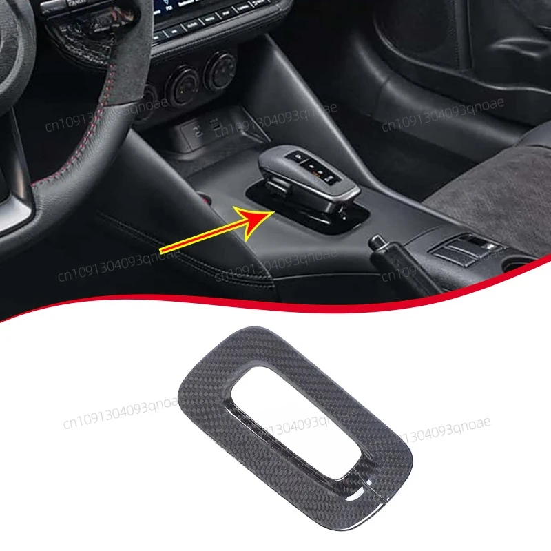 

For Nissan Z Fairlady RZ34 400Z 2023+ Real Carbon Fiber Car Center Gear Shift Cover Decoration Car Interior Accessories