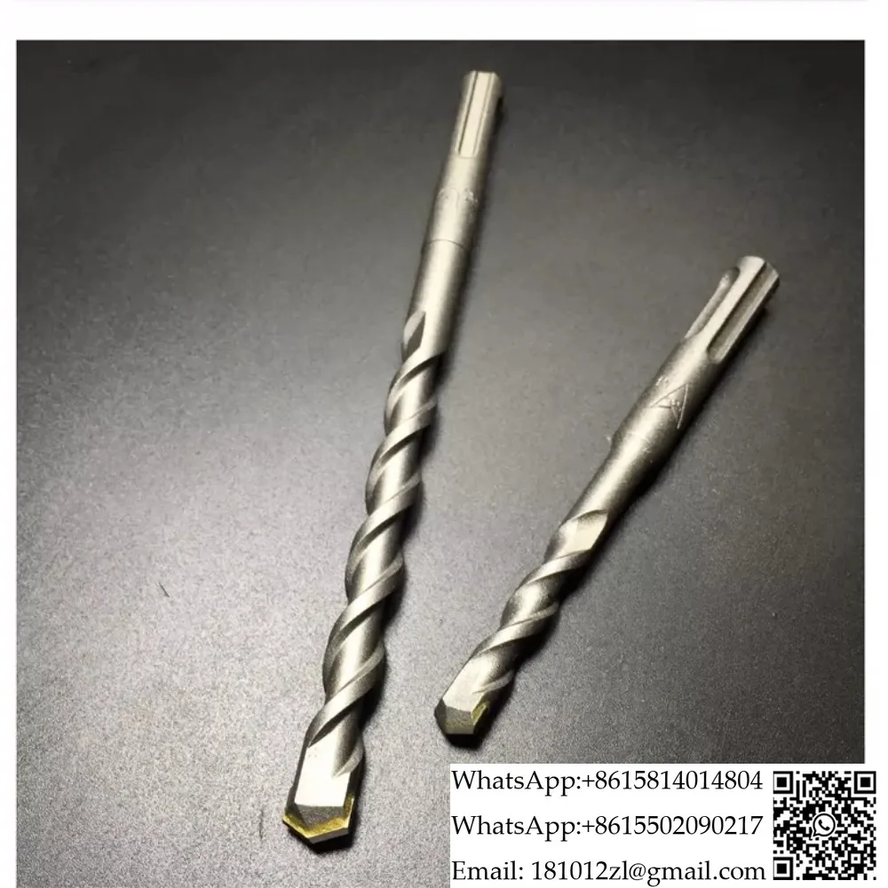 Electric hammer drill bit round handle round head square head impact drill bit through wall drill concrete construction