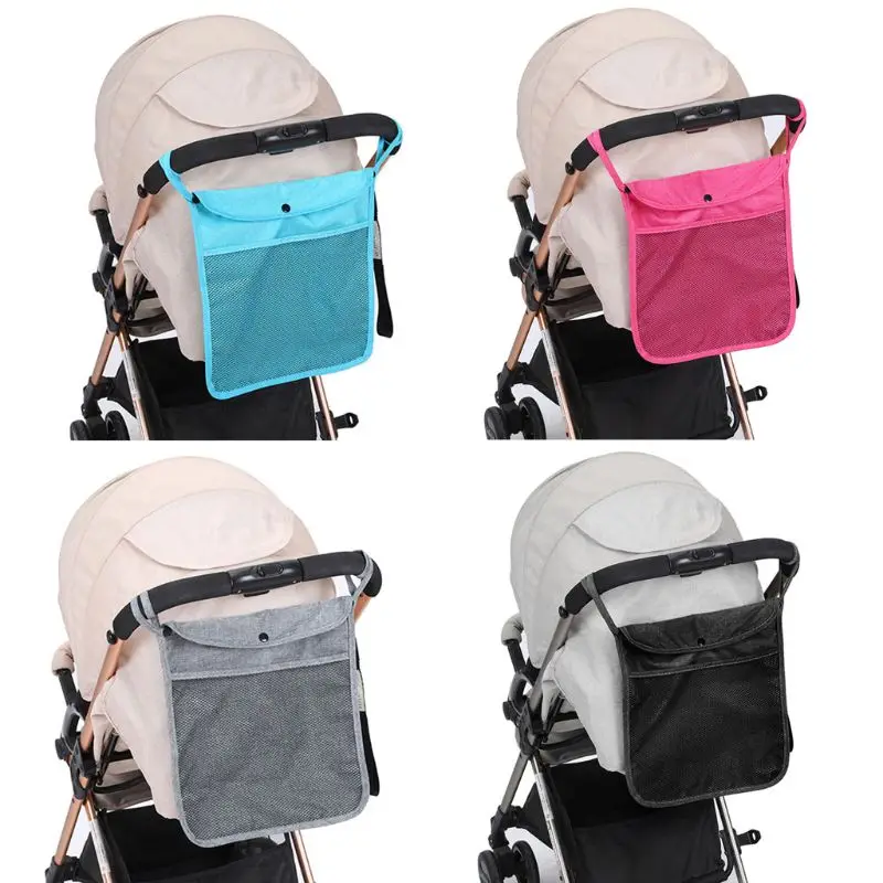 Q0KB Baby Stroller Mesh for Seat Pocket Multifunctional Baby Carriage Pram Trolley Net Bag for Seat Pocket Stroller Accessori