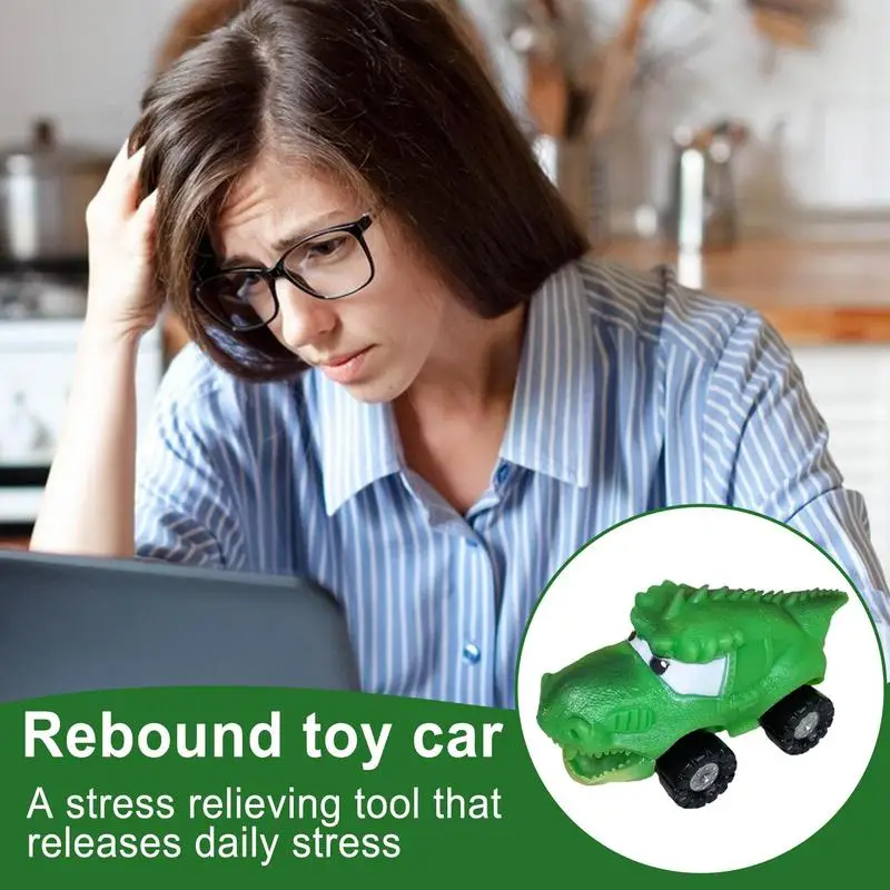 

Sensory Pull Back Car Slow Rebound Car Toy Anti-Stress Cute Novelty Play Toy Car For Kids Carnival Goodie Bag Stuffers Birthday