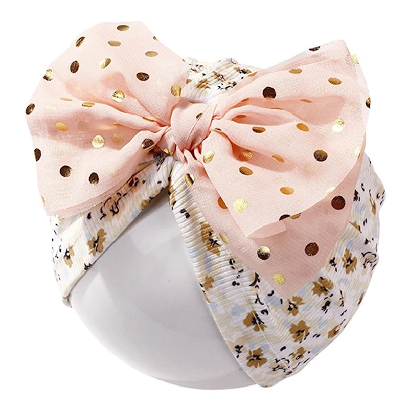 

Cute Baby Indian Hat Bows Girls Headwear 0-2years Baby Pullover Cap Newborn Children's Photography Props Kids Accessories