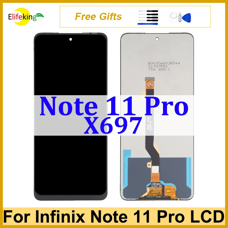 

LCD For Infinix Note 11 Pro X697 Display Touch Screen For Infinix Note 11 X663 Digitizer Assembly Replacement Repair Parts