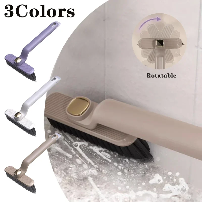 Multifunctional Bathroom Floor Seam Brush Household Bathroom Brush Kitchen Corner Cleaning Brush Rotating Dead-End Seam Brush