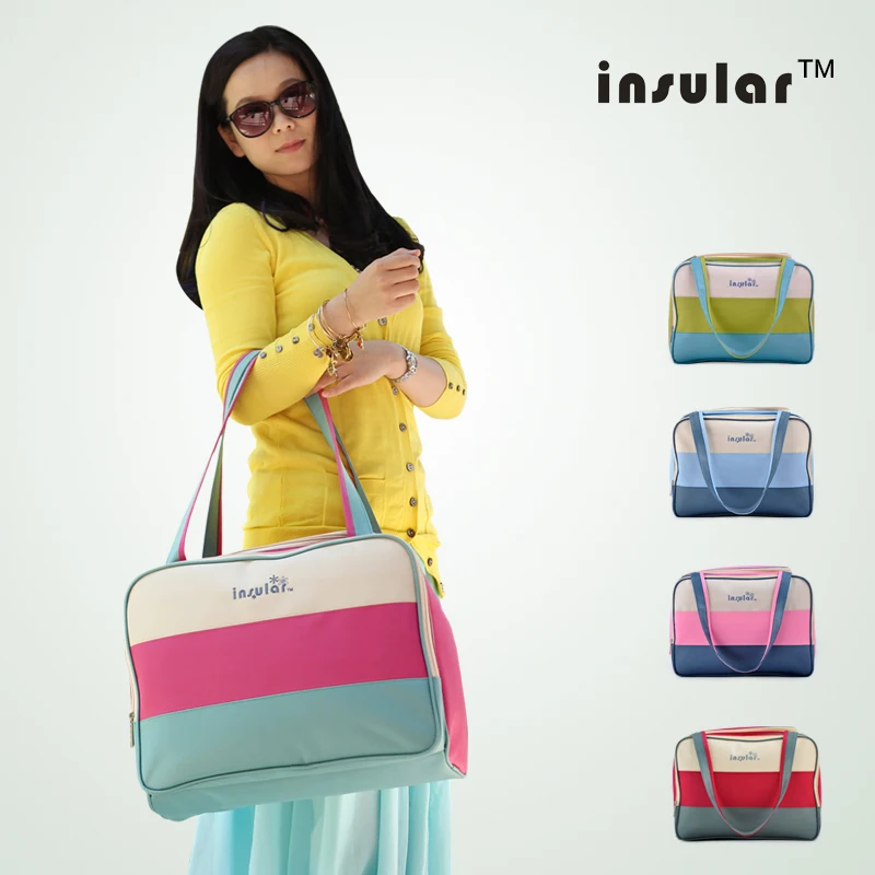 

Insular Waterproof Baby Diaper Bag Durable Microfiber Nappy Stroller Bag Multifunction Mommy Chnaging Bags