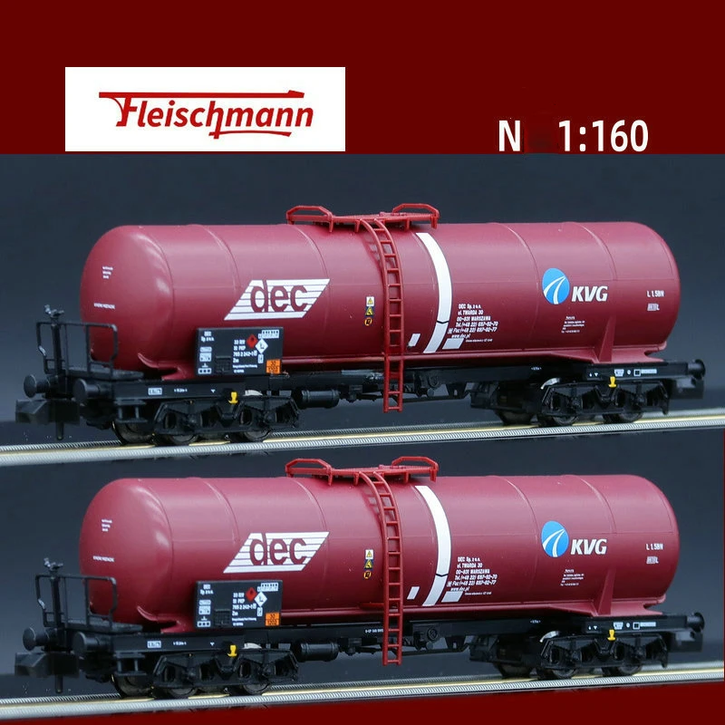 N-type 1/160 Train Model FLEISCHMANN 825814 Two Tank Cars KVG Color Coating Train Model Toys