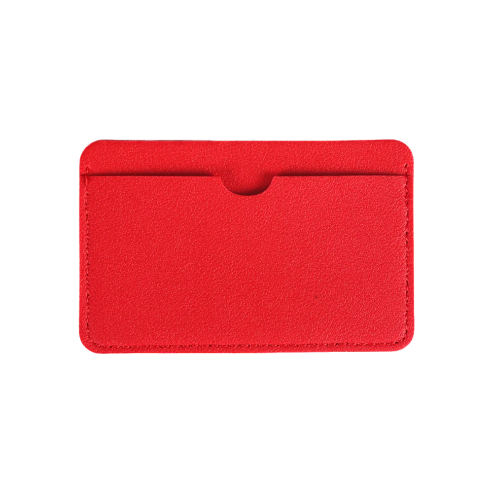 Ultra Slim PU Leather Card Holder Smooth Texture Compact Mini Bank Card Holder Portable Lightweight ID Card Protector