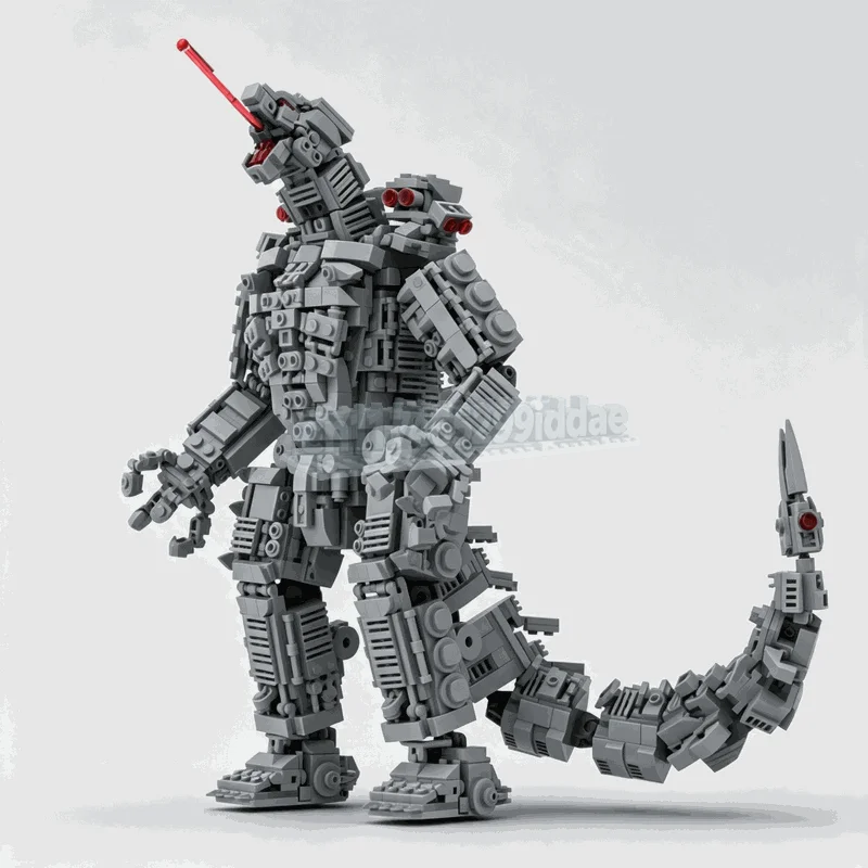1803PCS Futuristic Mechanical Reptile Robot Building Blocks Articulated Monster Figure Model DIY Assembly Sci Fi Display Gifts