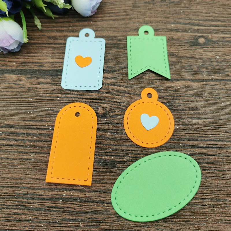 Cards Label Tags Metal Cutting Dies For DIY Scrapbooking Album Embossing Paper Cards Decorative Crafts