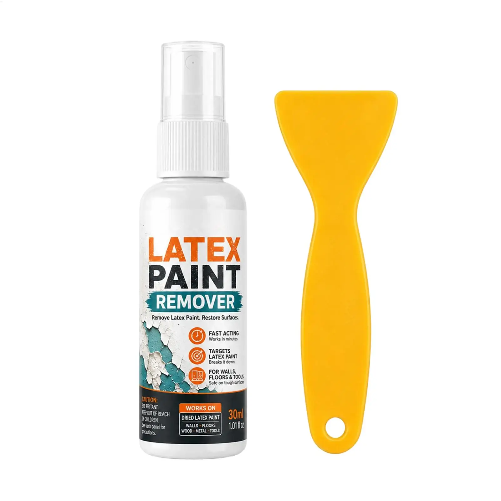 30ml Latex Paint Remover Spray Wood Metal Tools Fast Acting Peeling Scraper Kit  Dry Paint Stripper Agent For Walls Floors