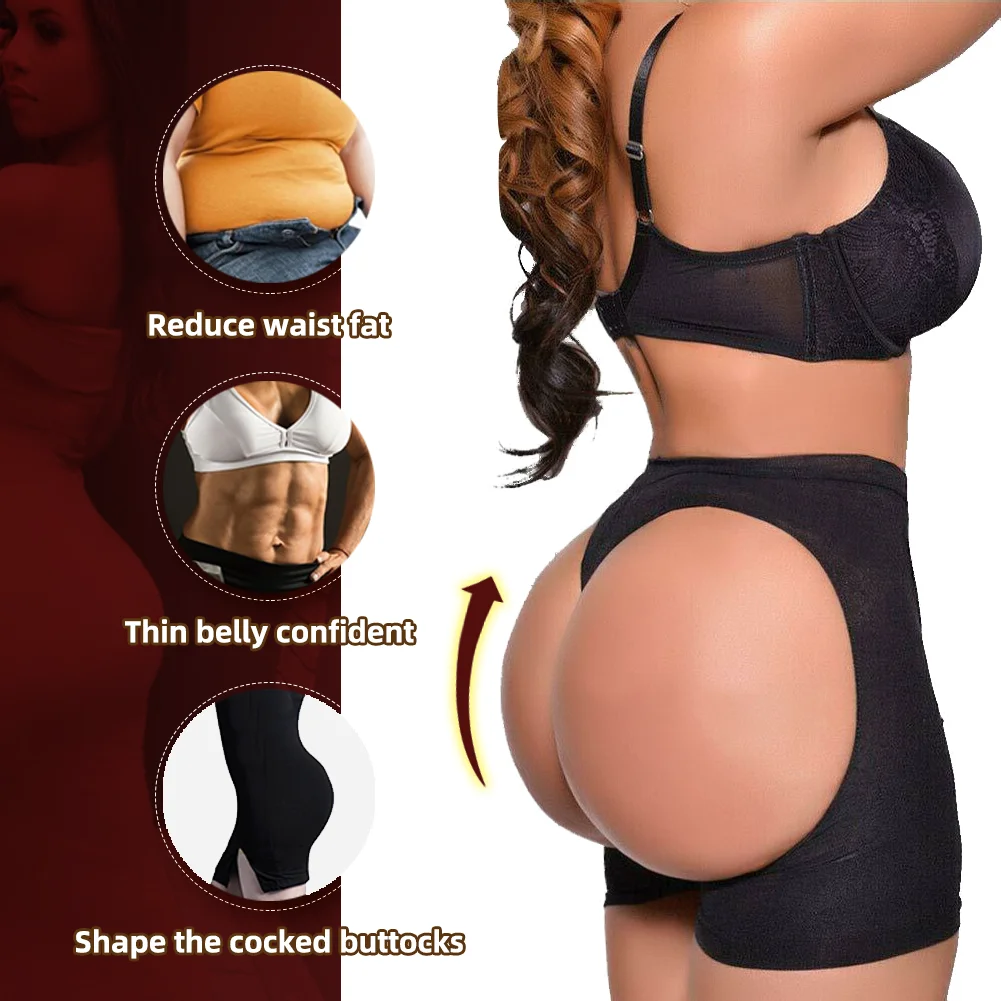 WEICHENS Women Butt Lifter Leaking Buttocks Tummy Control Panties Body Shaper Breathable Hip Enhancer Shapewear