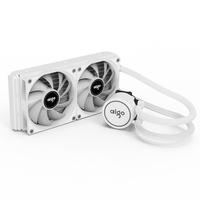New White Water Cooling CPU Cooler computer RGB Water Cooler Heatsink Integrated CPU Cooling Fan Radiator LGA 1700/2011/AM4/AM5