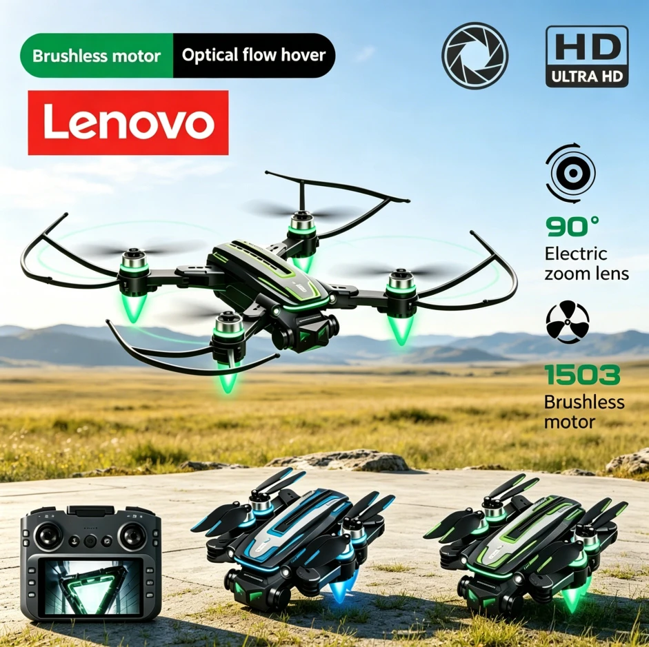 

Lenovo A28 Drone 4K HD 8k Triple Camera FPV Brushless Motor Obstacle Avoidance Foldable RC Quadcopter Professional Aerial