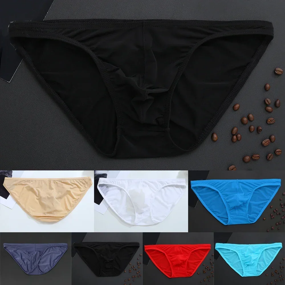 男性用のセクシーで通気性のあるローウエストの下着,スリムなパンティー,快適なブリーフ,ローウエストのフリンジ