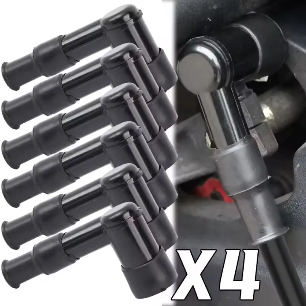 Motorcycle Spark Plug Cap High Pressure Rubber Boot Ignition Cover Copper Core Universal Scooter ATV Dirt Bike Replacement Part