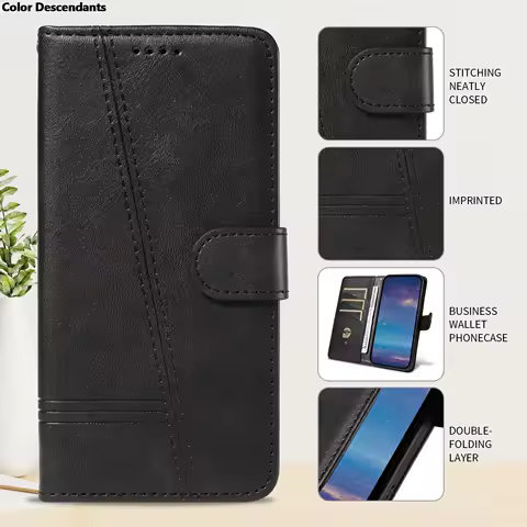 Wallet Case For Samsung Galaxy S24 Ultra S23 Plus S22 S21 FE S20 A15 A25 A35 A55 Phone Cover Flip Leather Stand Card Book Coque