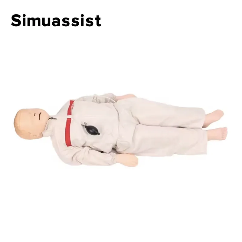 Child CPR Training Manikin Cardiopulmonary Resuscitation Simulates Human First Aid Training Model