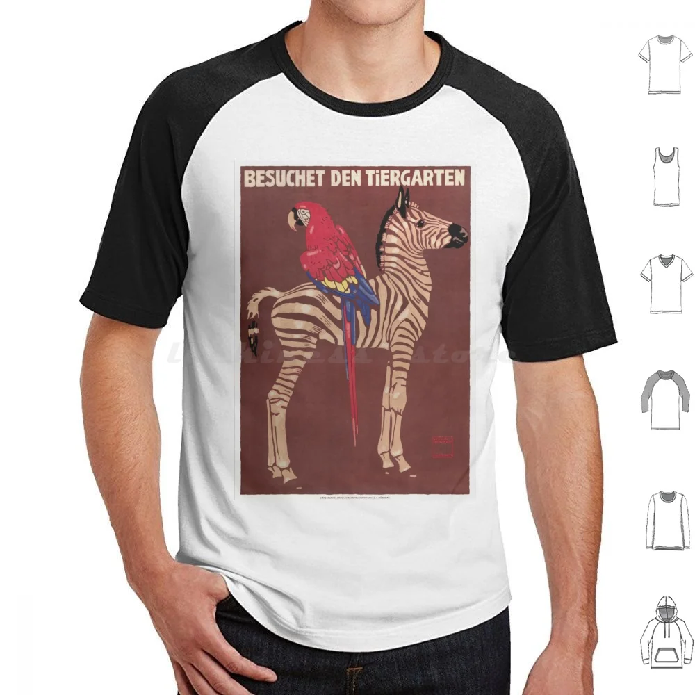 1912 Ludwig Hohlwein Visit The Zoo Macaw Poster T Shirt Men Women Kids 6xl Besuchet Den Tiergarten Ludwig Hohlwein German