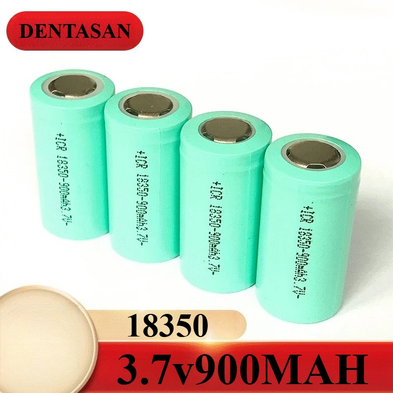 

18350 Цилиндрическая остроконечная литиевая батарея 3,7 В 900 мАч с защитой PTC Подходит для батареи соковыжималки камеры