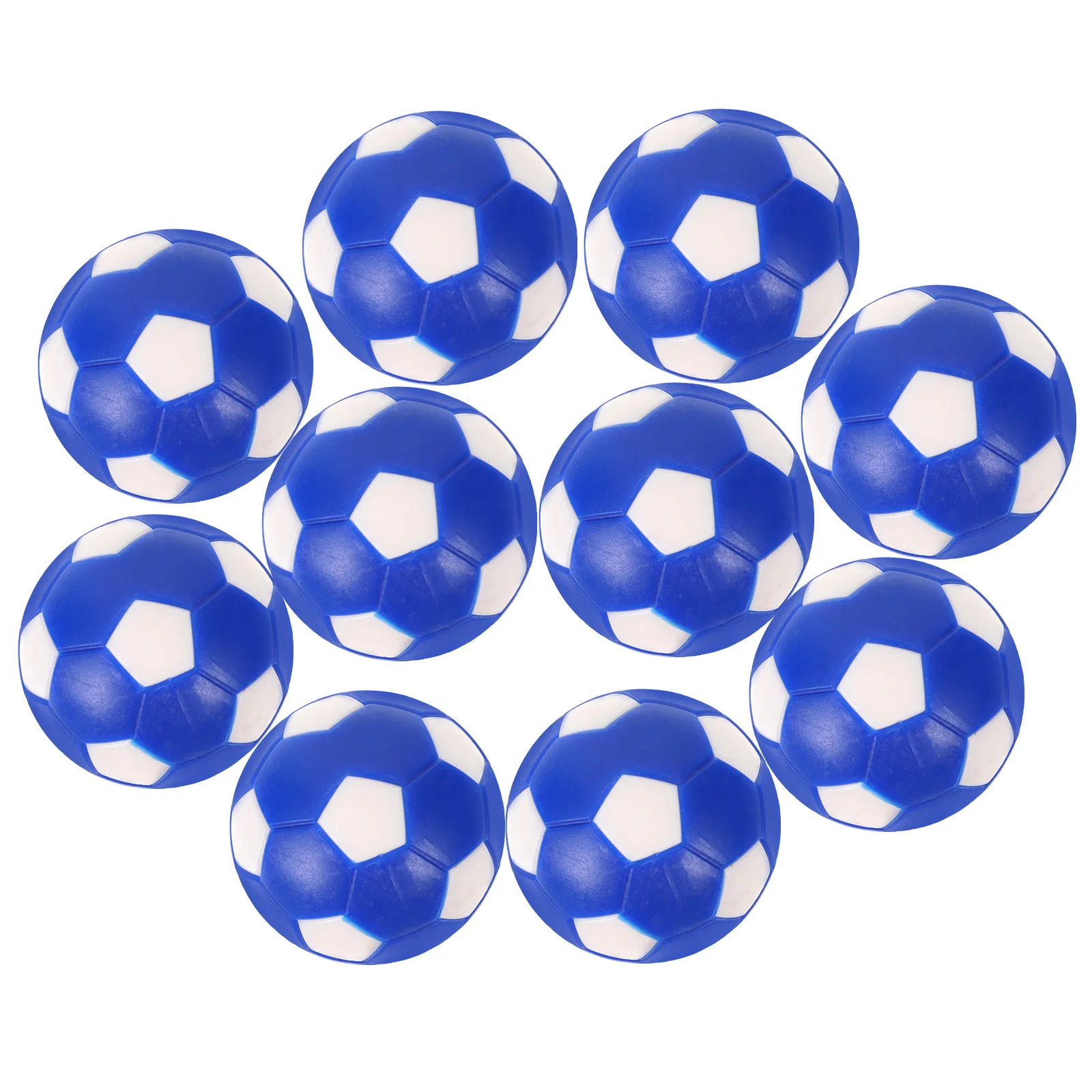 

10 Pcs Table Football Balls Mini PVC Game Accessories Replaceable Desk Soccer Toy Kids Adults 36mm Fits Regular Tables Gaming