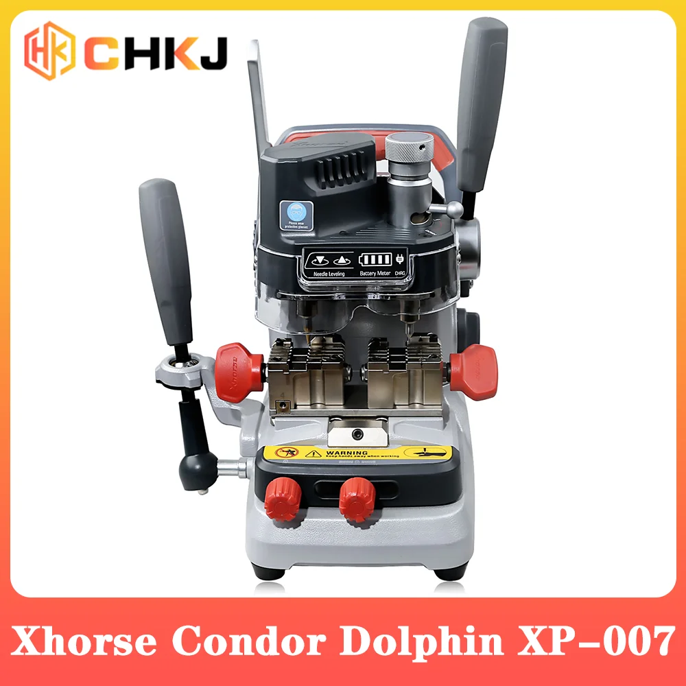 CHKJ Xhorse Condor DOLPHIN XP007 XP-007 Manually Key Cutting Machine for Laser, Dimple and Flat Keys DOLPHIN XP-007 Cutter