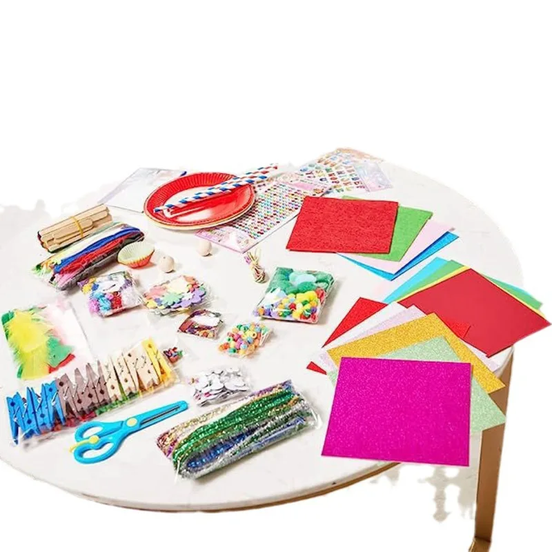 Children Colorful DIY Craft Supplies Handmade Manual Craft Creative Handicraft Material Teaching Puzzle Supplies New