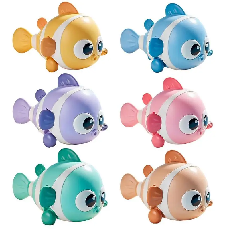 

Moving Bath Toys Baby Bath Toys Swimming Fish Floating Clockwork Bathtub Cute Little Clockwork Fish Preschool Toddler Game