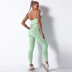 Female Yoga Set Ensemble Seamless Sexy Sport Suit Women Sportswear Leggings Fitness Workout Gym Wear Running Clothing Tracksuit