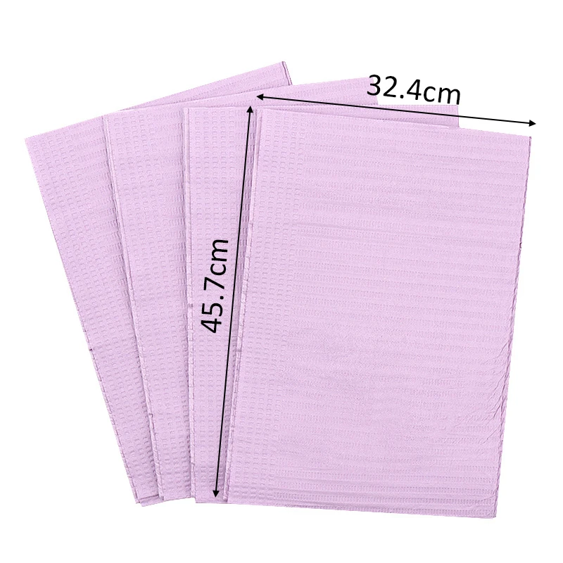 20pcs Purple Nail Art Table Mat Disposable Tablecloths Waterproof Gel Polish Clean Pads Nail Napkins Paper Manicure Salon Tools