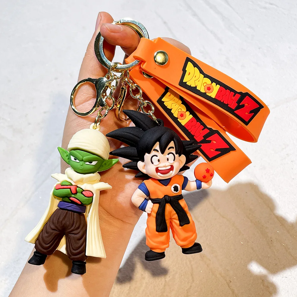 New Anime Dragon Ball Key Chain Z Super Saiyan Son Goku Bulma Broly Piccolo Series Bag Pendant Keyring Christmas Gifts