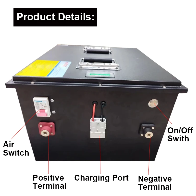 GTK 36V 50AH 60AH 80AH 100AH 120AH  150Ah 200AH 300ah LifePo4 Lithium Battery, Golf Cart, Electric Vehicle+Charger