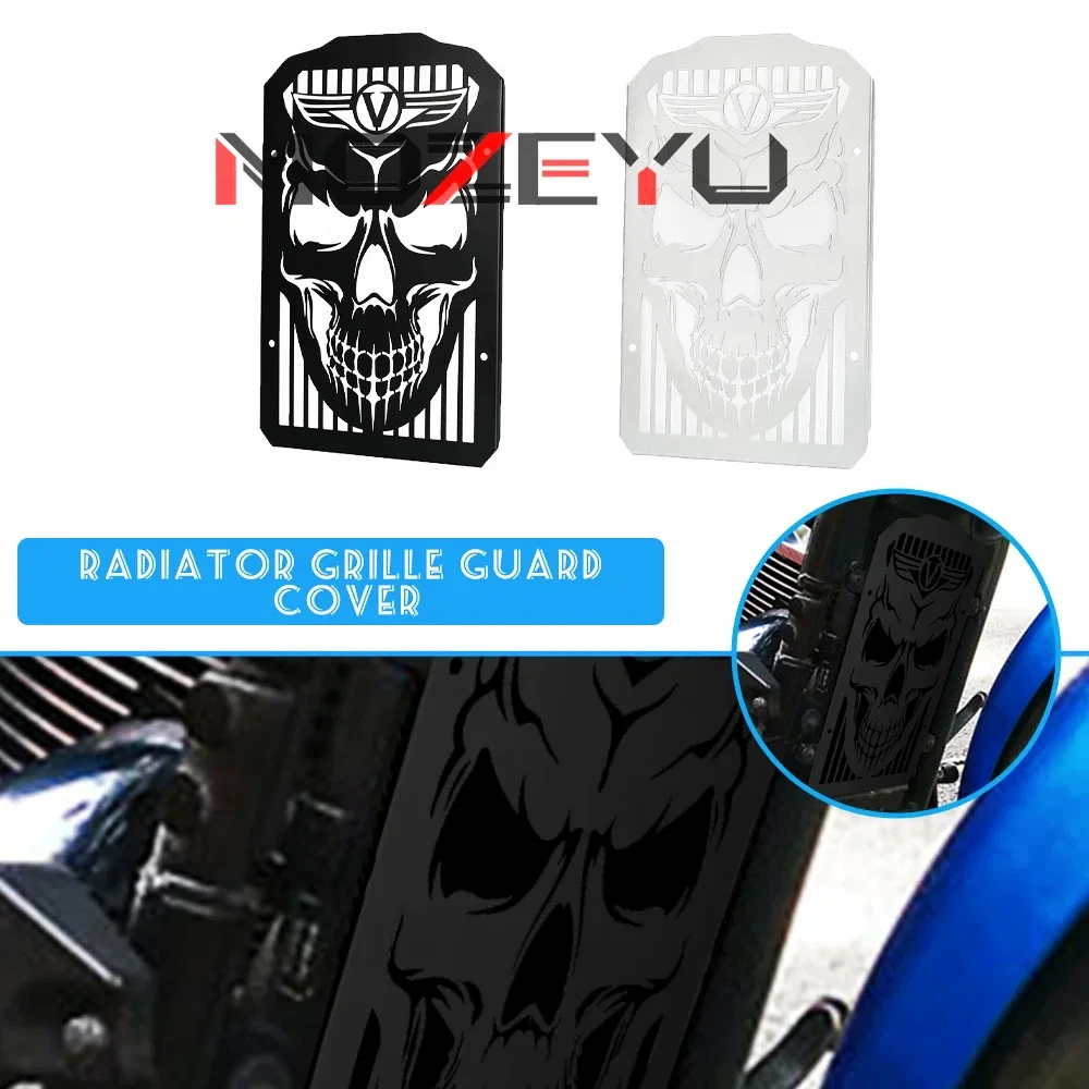 

Motorcycle Radiator Cover Grille Guard Protector For Kawasaki VULCAN 900 CLASSIC/LT VN900 2006-2024 Vulcan900 VN 900 Classic LT