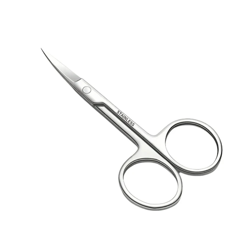 Professionelle Edelstahl-Augenbrauenschere, scharfe Klingen für präzises Gesichtshaar, Augenbrauen, Bart, Nase, Nagel und Fuß, Maniküre-Werkzeug – Detail 7