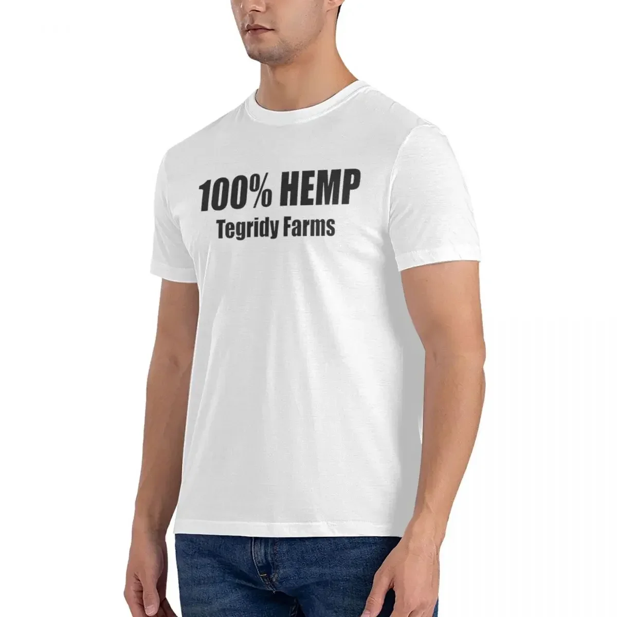 HOT SALE 100% Hemp, Tegridy Farms T-shirt Men Fashion Oversized T Shirt Men O-Neck Summer Shirts Tops S-6XL