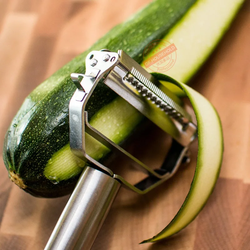 Stainless steel double-head paring knife Multifunctional wire planer Potato paring knife Fruit melon fruit planer Household kitchen melon planer