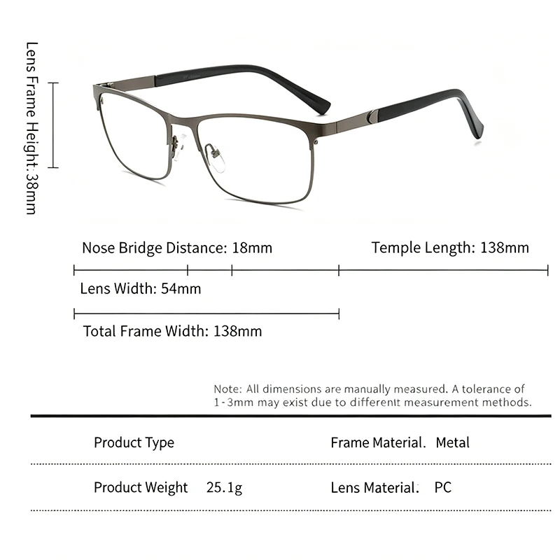 Yellow Night Vision Photochromic Blue Light Blocking Glasses for Men Women, Square Half Rim Fashion Clear Lens Eyewear view 2