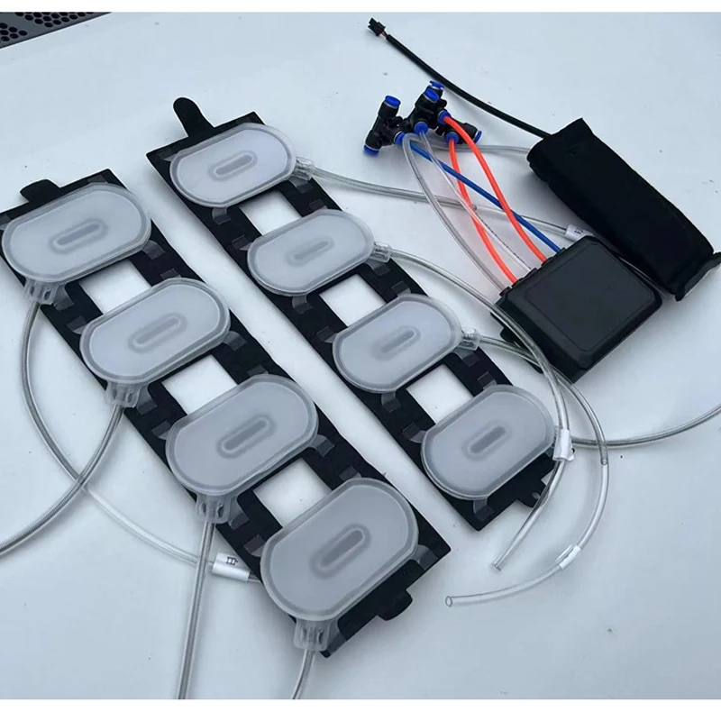 Universal 8-Point TPU Car Seat Massage System with Lumbar Support Electric Pneumatic Complete Set for Enhanced Comfort