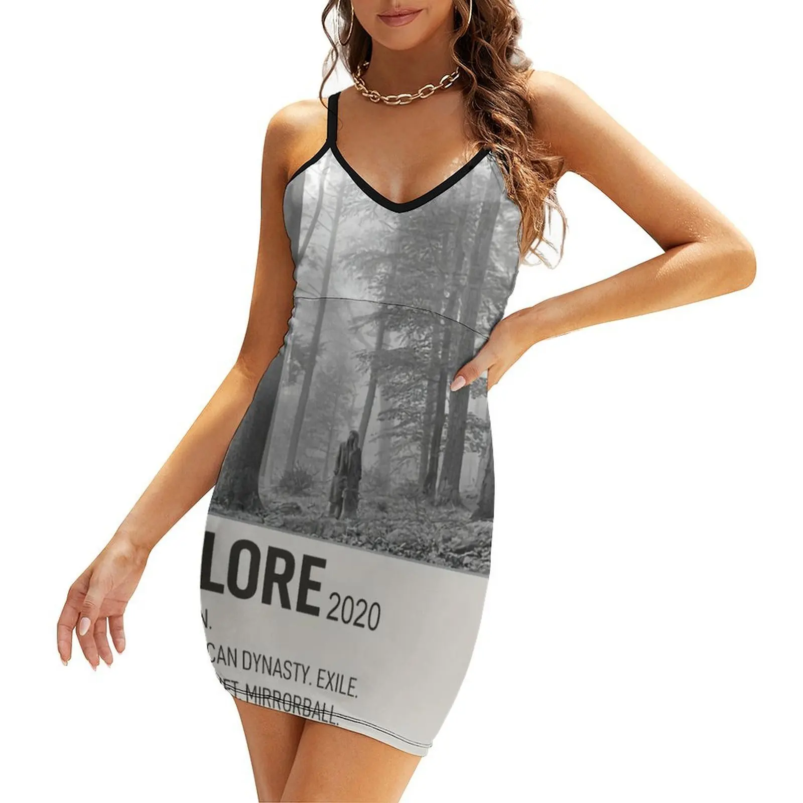 

Minimalist Folklore Albums Poster Sling Dress luxury dresses evening dress ladies Female dress summer dresses womens 2025