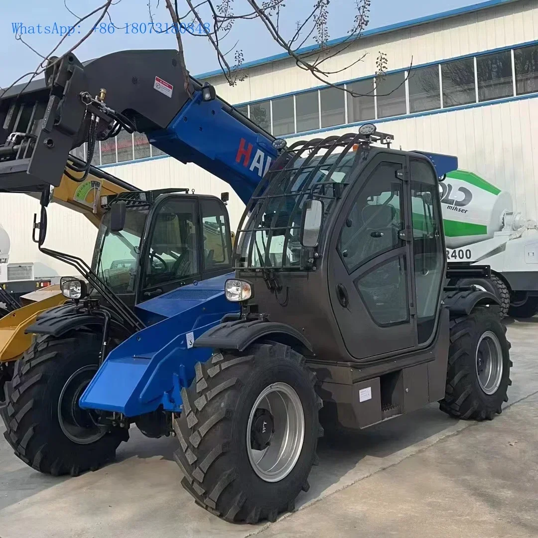 

Mini Small Compact Rotating Tyre 4X4 Telehandlers Crane 3 Ton 4 Ton 16m 17m 18m Forklift Telehandler Telescopic Loader Price