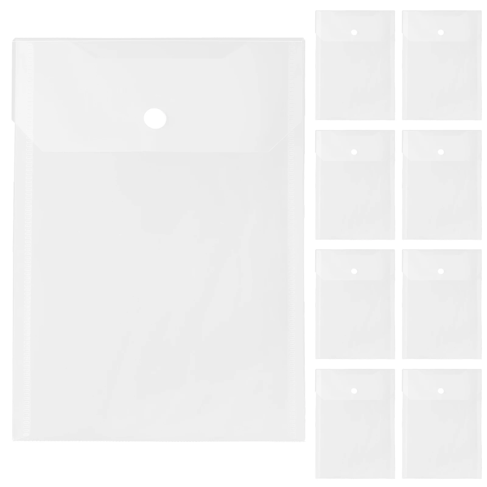 

12 Pcs File Storage Bags Holder Documents Convenient Pockets Pvc Important Folder Office