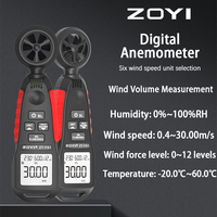 ZOYI Handheld digital anemometer High precision anemometer Impeller anemometer Air volume test Wind measurement