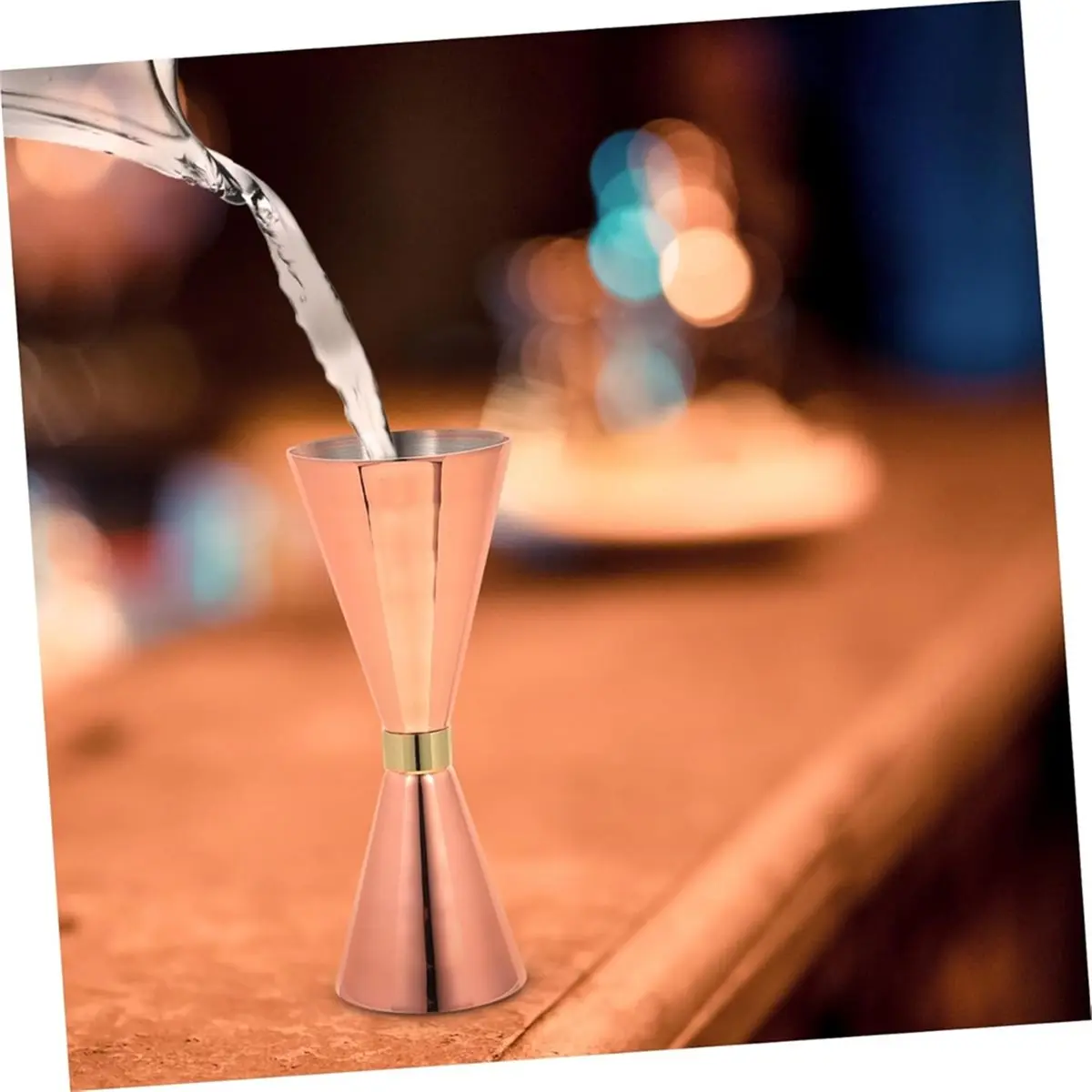 2026 New Tool Premium Stainless Steel Cocktail Jigger with Copper Plating, Ideal for Bartenders and Home Bars