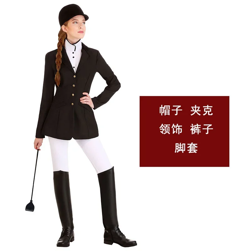 Halloween Cosplay Costume Halloween Stage Performance Role Play Equestrian rider Costume Funny Fancy Dress Up