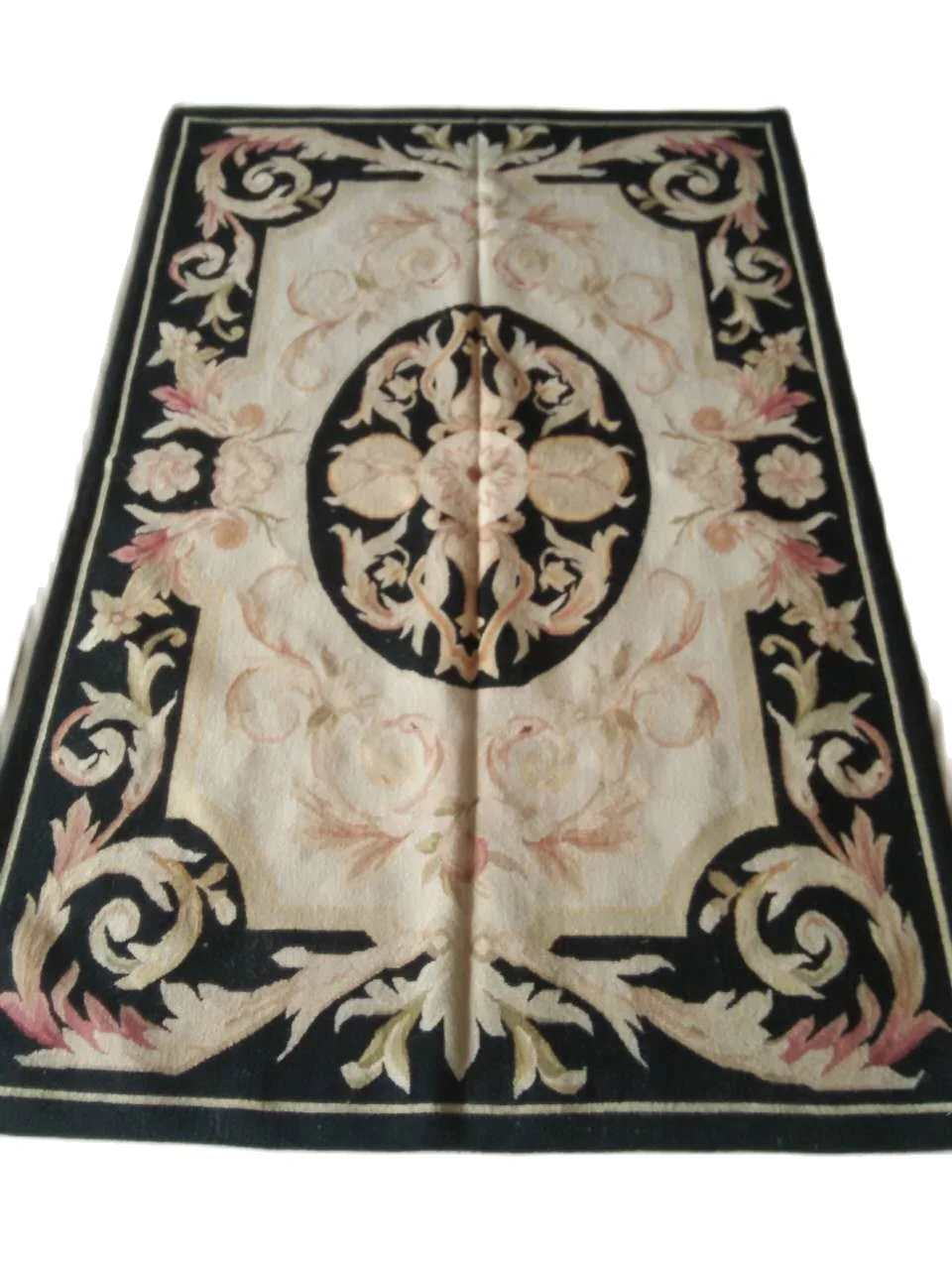 

Free Shipping 4'X6' Woolen Aubusson rug handmade 100% wool rugs and carpets different sizes