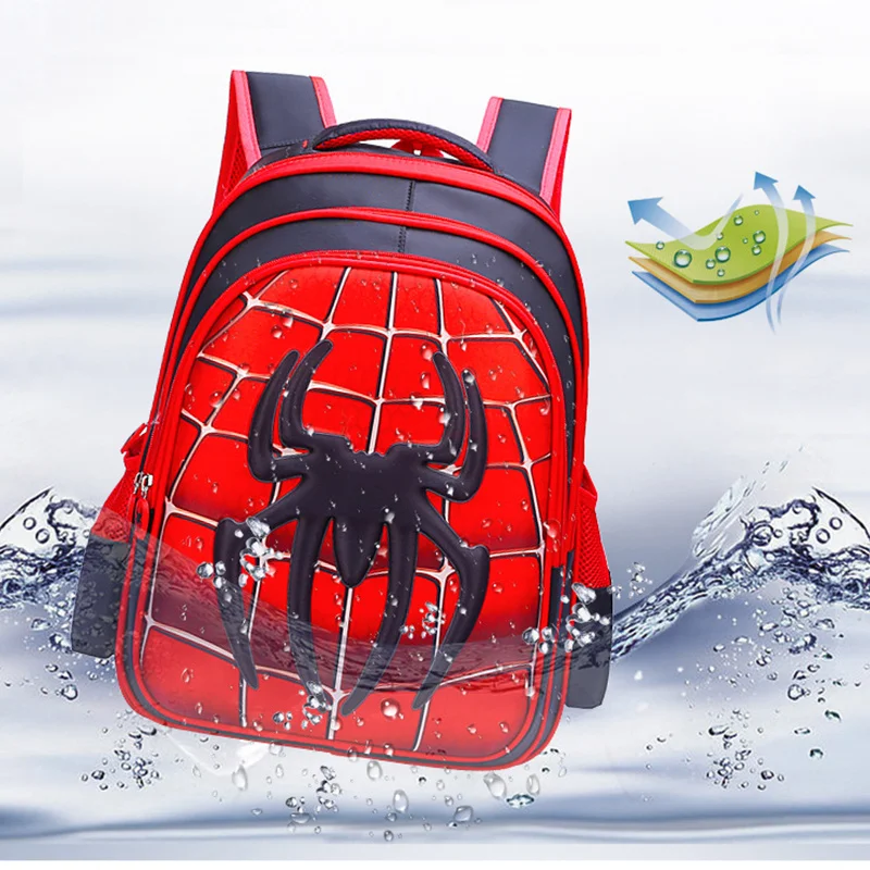 Marvel Spider-man Backpacks Pencil Case Super Heroes 3d Load-reducing Student Backpack Kindergarten Backpack Kid Travel Bag Gift