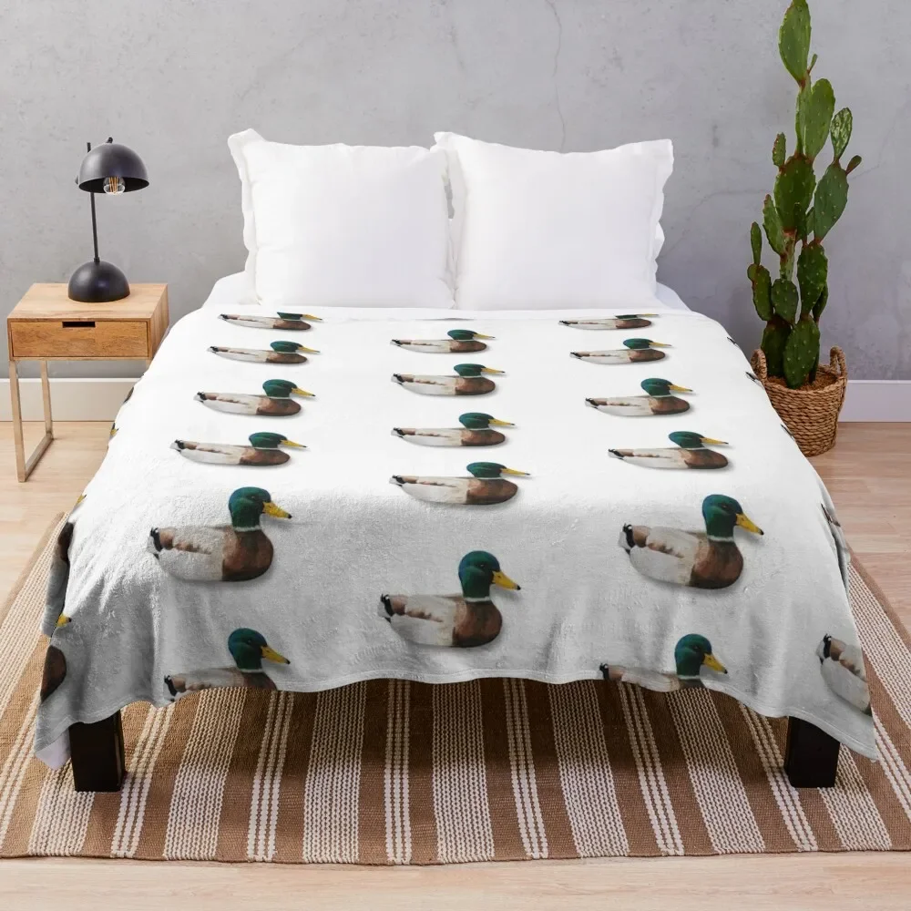 

Mallard Duck Throw Blanket Decorative Sofas Tourist Blankets