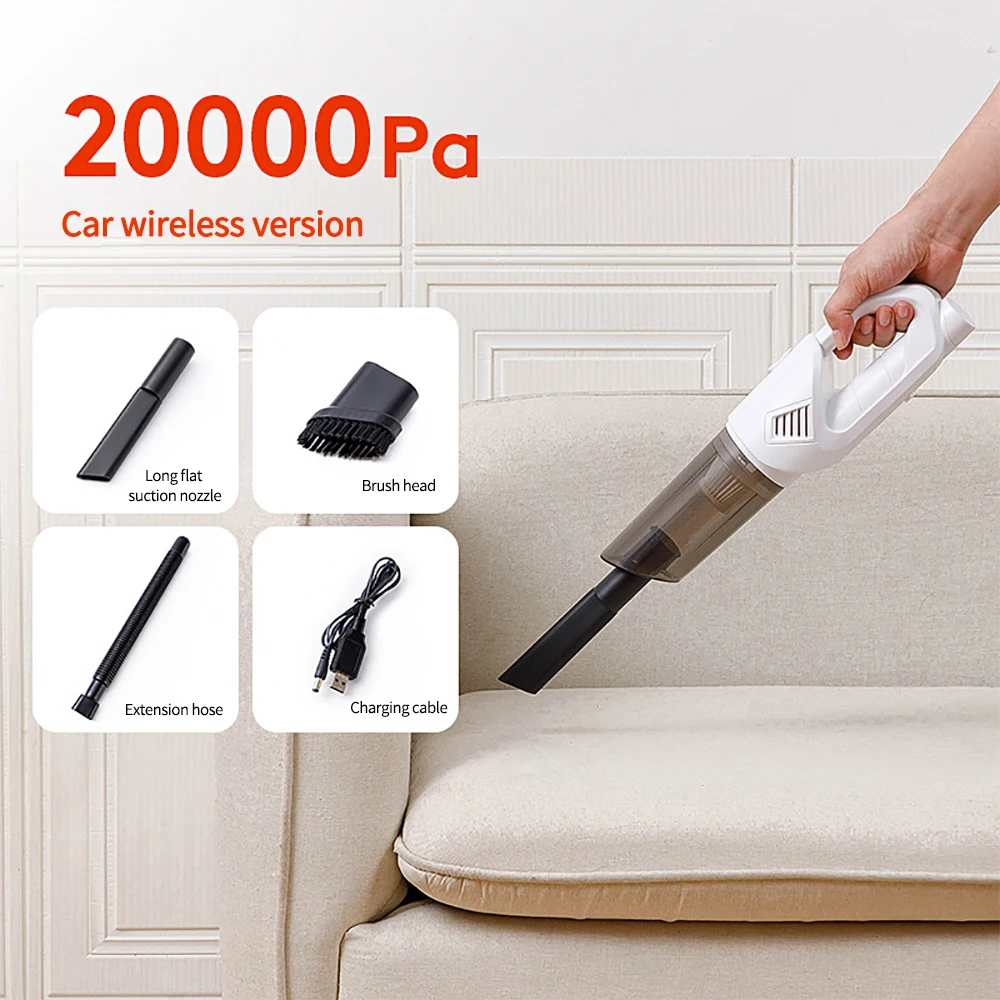 Wireless Portable Vacuum Cleaner Car Vacuum Cleaner Super Strong Suction High-power Mini Handheld Household Vacuum Cleaner 청소기