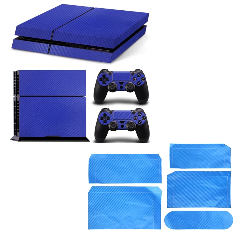 Console Koolstofvezel Skin Sticker Wrap Controller Stofdicht Vinyl Cover Decal Beschermend voor Case voor Shell voor Drop