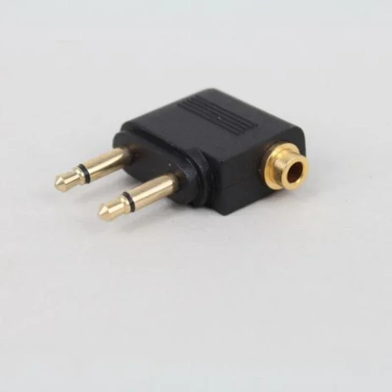 For Airline Airplane Travel Earphone 3.5mm Jack Audio Headphone Converter Adapter Headset Connector Plug Adaptor