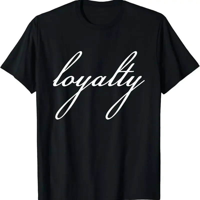 Loyalty T-Shirt Essential T Shirt Cotton Men Korean Style Oversized