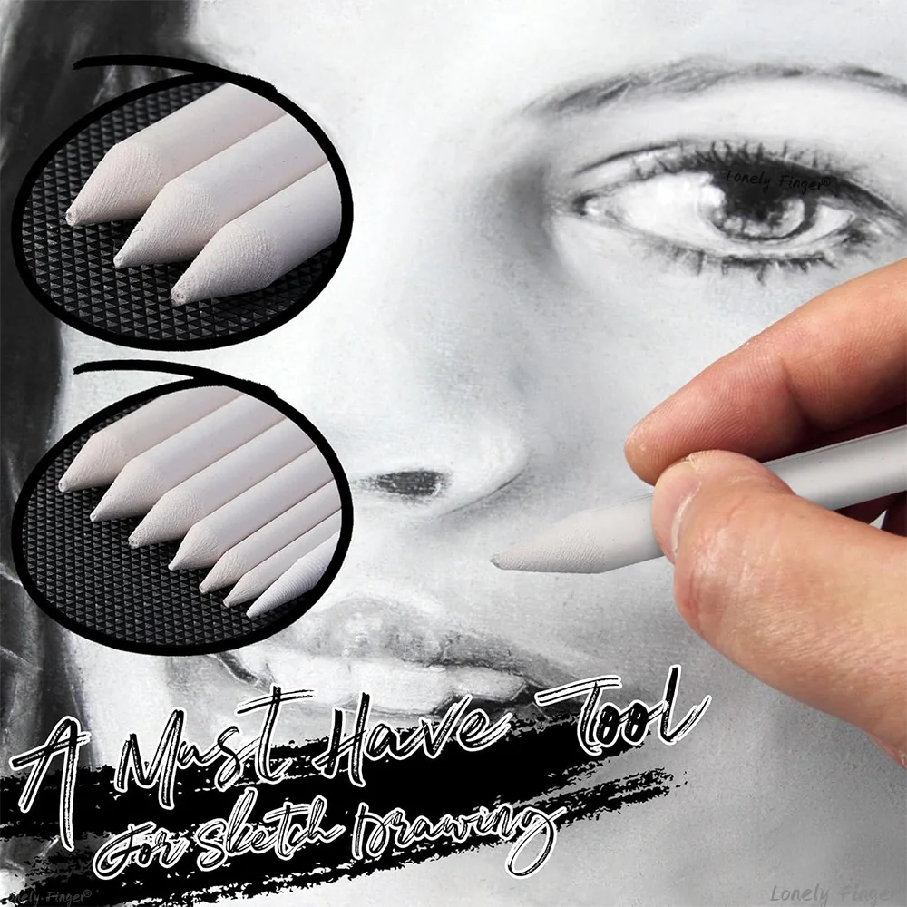 جذوع مزج فنية ورقية لتظليل الرسم، ومستلزمات الرسم وأدوات رسم الرصاص، لرسم رسم الفنان الطلابي #3